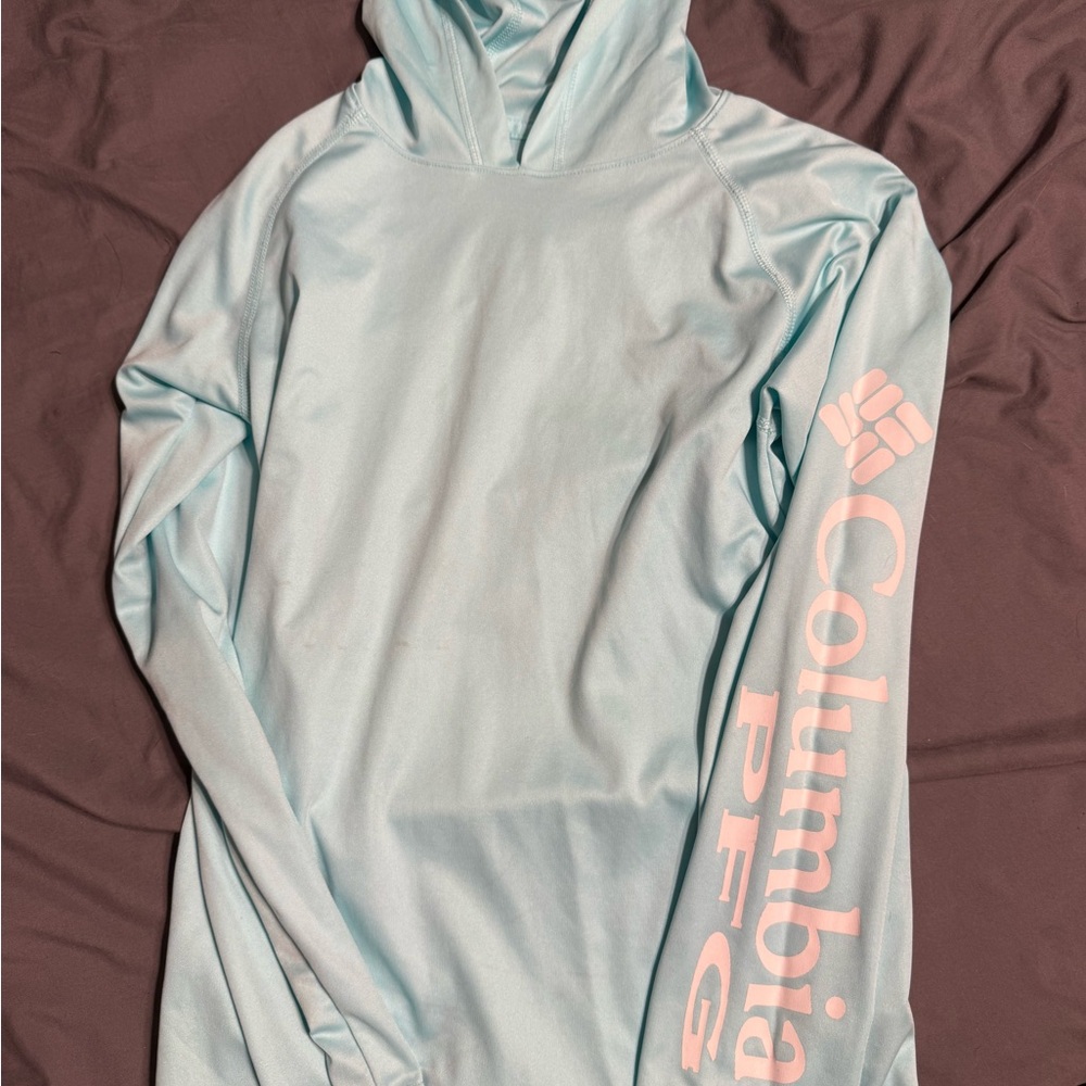 Columbia PFG Light Blue Hoodie
